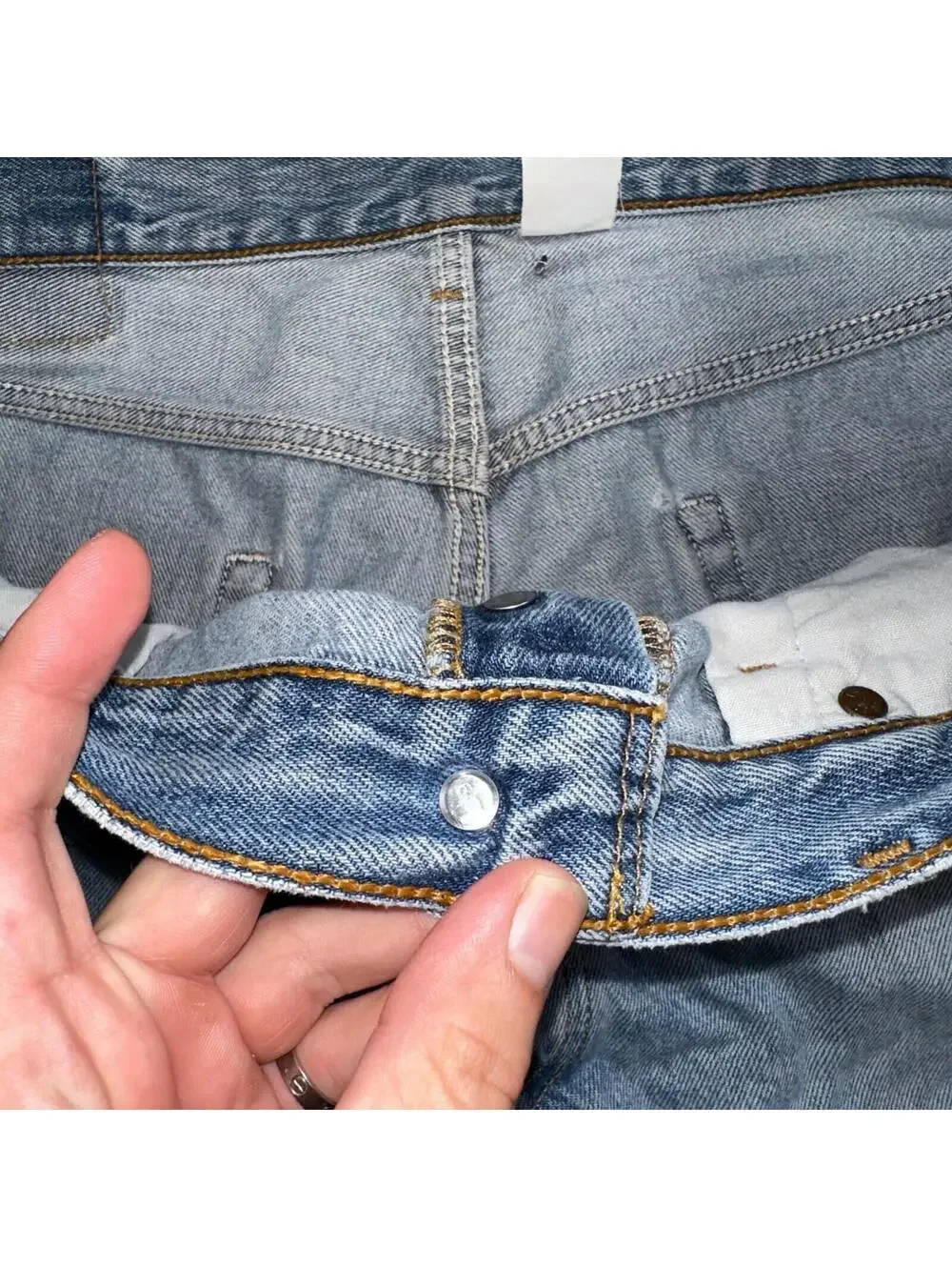 Levis 501 Vintage 90s XX Straight Leg Mexico Jeans 36x29 Light Wash Act 35x28